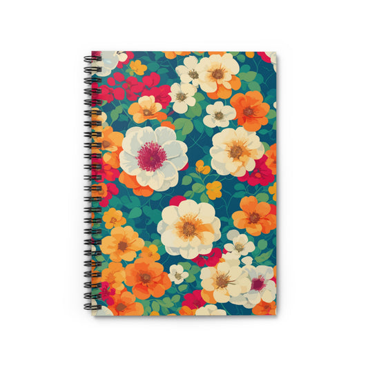 Spring Garden Spiral Notebook - Ruled Line