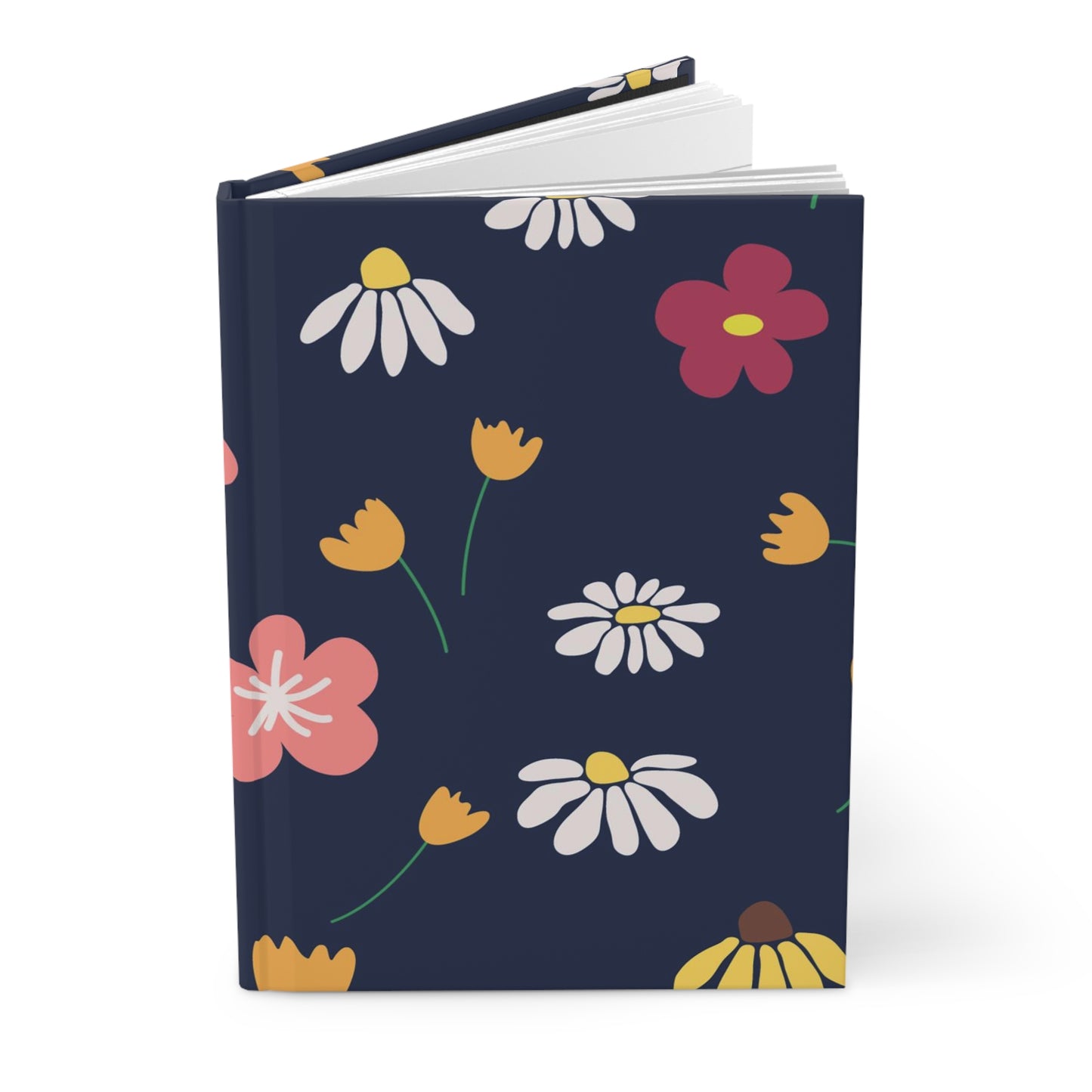 Retro Blooms Hardcover Journal Matte